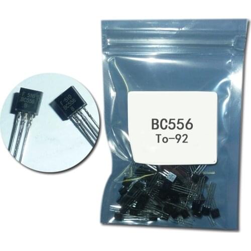 100pcs/lot bc556 to92 transistor assortment set transistor kit BC556 TO-92 power transistor DIP 0.1A 65v original ransistor