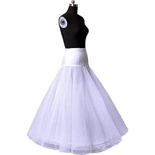 A-line Petticoats for Women Full Length Slips for Bridal Dress Underskirt Crinoline Wedding Accessories