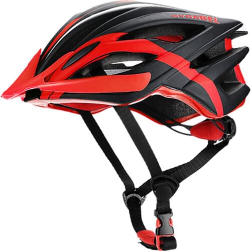 CYCABEL Ultra-light Safety Bike Helmet Road Bicycle Helmet Integrally-molded Adjustable Red Bike Helmet MTB Mountain Bike Helmet