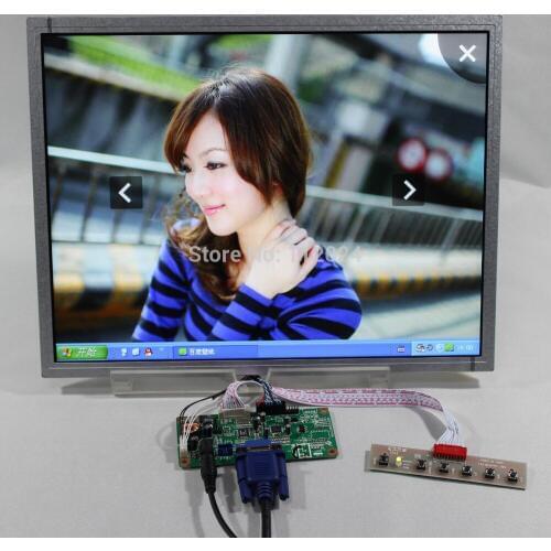 VGA signal input lcd controller board with 15inch AC150XA01 1024x768 LED backlight industrial lcd panel