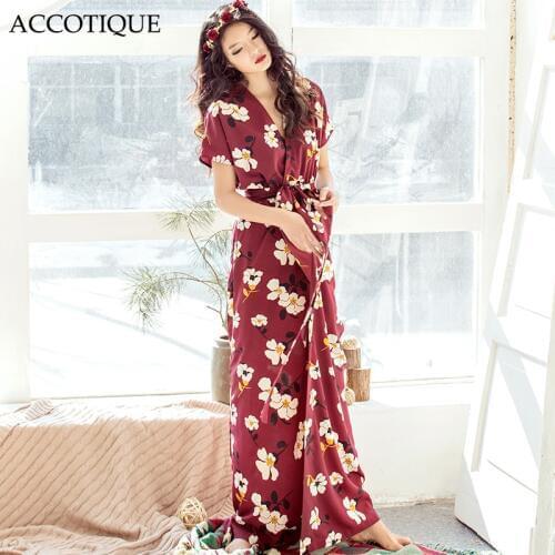 High Quality 2017 New Summer Womens Flower Print Floor Length Dress Female Split Elastic Waist Sashes V-Neck Long Maxi Dresses