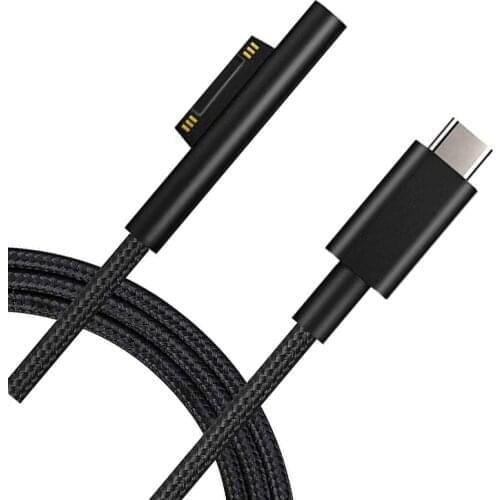 2M/1.5M/1M USB Type C 15V 3A PD Power Supply Charger Adapter Charging Cable for Microsoft Surface Pro 6/5/4/3/GO/BOOK Laptop 2