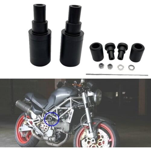 Motorcycle Frame Slider Crash Protector For Ducati Monster S2 S4 S4R 400 600 750 800 900 1000 600SS 750SS 900SS 1000DS 2001-2008