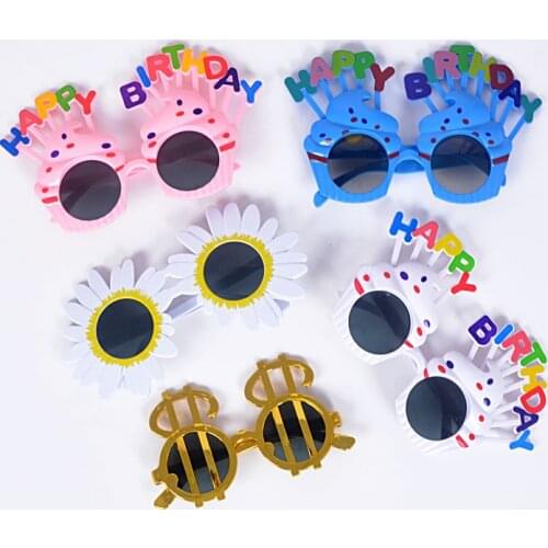 1pcs Happy Birthday Glasses Photo Booth Props For Birthday Party Kids Glasses Party Supplies Party Favor GIFT Cake Decoration