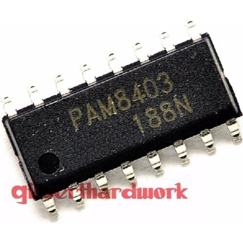 10*Ic Patch Pam8403 3W Audio Amplifier Without Filter Sop-16