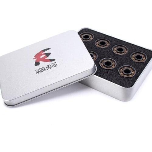 RASHA 16Pcs 608 Ceramic Speed Bearing Roller Skate Bearings Skateboard Bearings Racing Inline Skating Ceramic Bearing