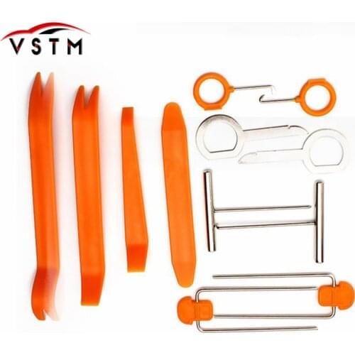 2018 Newest Plastic Car Radio Door Clip Panel Trim Dash Audio Removal Pry Tool 4pcs/12pcs Per Set Car Repair Tool