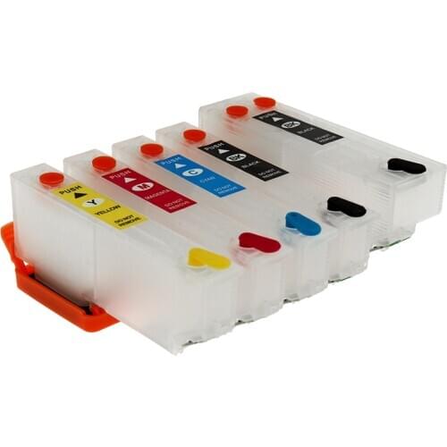5pcs Refill Ink Cartridge With Autoreset Chip T33 T33XL T3351 T3361 -T3364 For Epson xp530 xp900 xp830 xp645 xp635 xp630 xp540