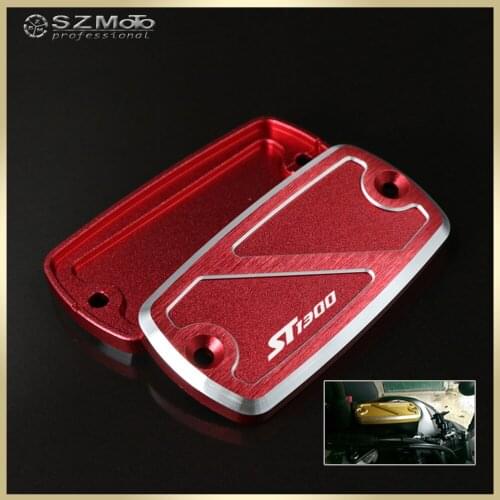 For HONDA ST1300 ST 1300 2002-2003 Motorcycle Accessories Front Brake Clutch Cylinder Fluid Reservoir Cover Cap Black With Logo