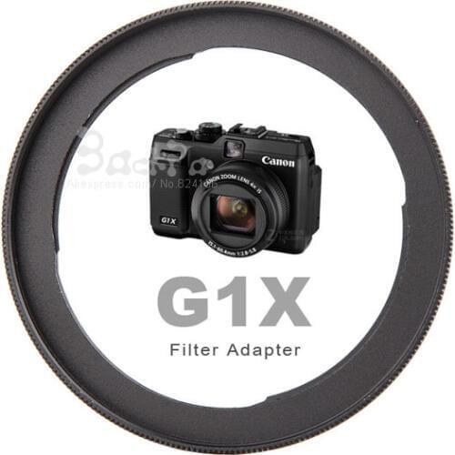 1pcs Aluminum Camera Lens Filter Adapter FA-DC58C For Power/Shot G1X to 58mm UV filter Lens hood