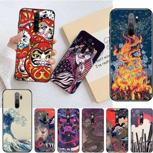 Japanese style Art Japan DIY Luxury Phone Case for Redmi Note 8 8A 8T 7 6 6A 5 5A 4 4X 4A Go Pro