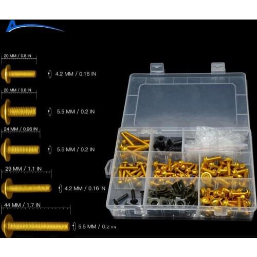 For Kawasaki Universal Motorcycle Fairing Bolts Kit Screws Accessories ZZR600 VERSYS 1000 Z1000 ZX10R ZX12R ZX6R / ZX636R /ZX6RR