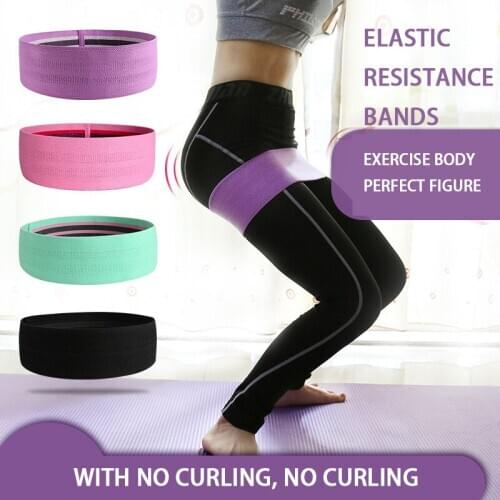 4 Colors Elastic Resistance Indoor Outdoor Bands Fitness Exercise Rubber String Bands Training Pilates Sports Workout Equipment