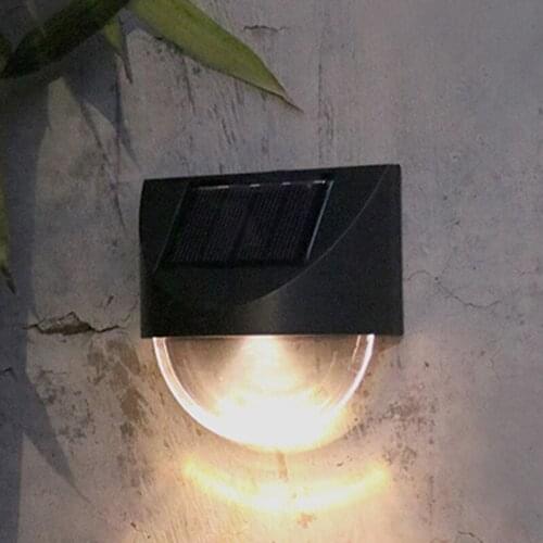 Solar Fence Lights Outdoor Step Villa Garden Balcony Wall Lights Household Lights Waterproof Stair Guide Decoration JS22