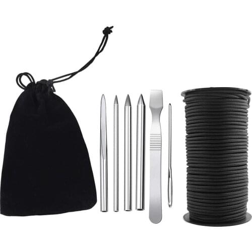 6/9 PCS Paracord Stitching Set With Cord Paracord Lacing Stitching Needles Paracord Smoothing Tool Camping Umbrella Rope Needle