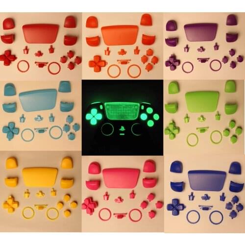 Thumb Stick Joystick Grip Cap ABXY Button D-pad Cover L1 R1 L2 R2 Trigger PS Key for Sony DualSense 5 PS5 Thumbstick Repair Case