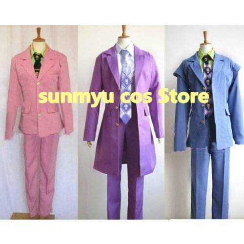JoJos Bizarre Adventure Kira Yoshikage Cosplay Costume,Custom Size Halloween Wholesale