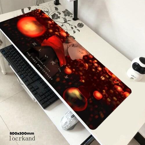 Jujutsu Kaisen mousepad cheap gaming mouse pad pc computer 800x300x3mm gamer accessories mat HD print laptop desk protector pads