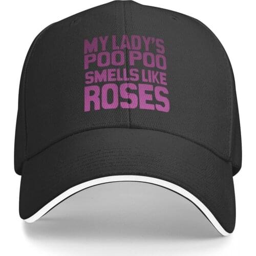 My Ladys Poo Poo Smells Like Roses Essential Promo Mens and Womens hat Print Anime Baseball hip hop Top Quality hats