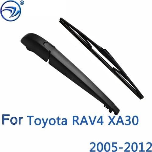 Wiper 12" Rear Wiper Blade & Arm Set Kit For Toyota RAV4 XA30 2005-2012 Windshield Windscreen Rear Window