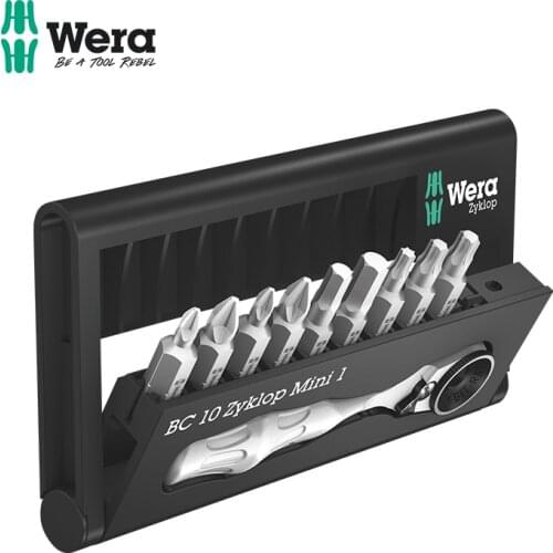 German Wera Villa Hardware Repair Kit-Check 10 inside the hexagonal plum ratchet wrench set