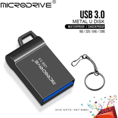 Popular High Speed Flash Drive USB 3.0 Free Gift Key Ring 8GB 16GB 32GB Pen Drive 64GB 128GB Mini Memory Stick Pendrive