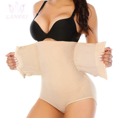LANFEI Postpartum Girdle Control Panties for Women Butt Lifter Belly Slimming Body Shaper Underwear High Waist Trainer Shapewear