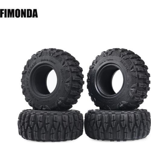 4pcs 2.2inch 120mm Rubber Tires Dragon Talon Tyre for 1/10 RC Crawler Car Traxxas TRX4 Axial SCX10 90046 Tamiya CC01 GRT 86100