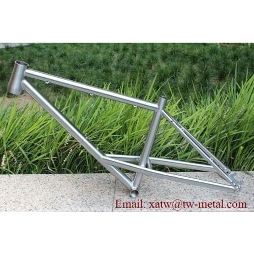 Titanium MTB bike frame with Taper head tube Ti mountain bike with thru axle dropout special bike frame custom