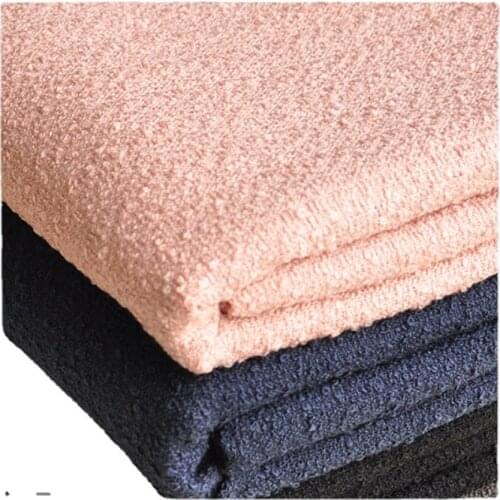 Width 57'' Solid Color Simple Comfortable Tweed Fabric By The Half Yard For Workwear Suit Coat Skirt Material