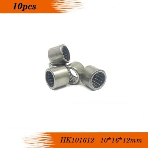 10Pcs HK101612 HK1012 10*16*12mm 7941/10 10*16*12 Drawn Cup Type Needle Roller Bearing 10 x 16 x 12mm Free shipping High Quality