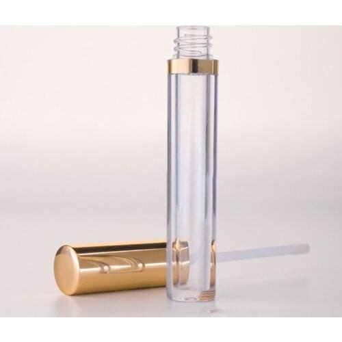 100pcs 6ml Empty Lip Gloss Tubes Containers Clear Lip Balm Bottle with Rubber Stopper