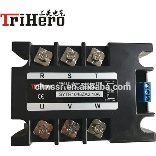 10A Three phase motor control module SSR solid state relay 3 phase,AC input