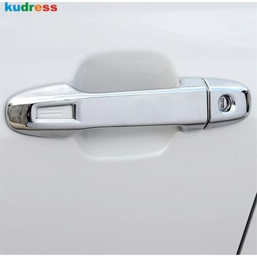 For Subaru Forester SK 2018 2019 Fifth generation ABS Chrome Plastic Door Handle Cover Trim Molding Catch Overlay Garnish 8pcs