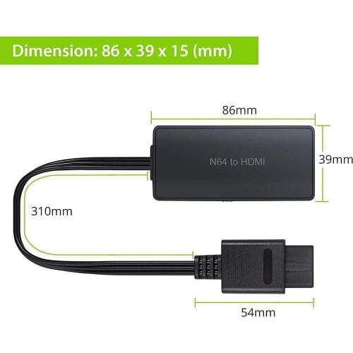 N64 To HDMI-compatbile 1080p HD Adapter Support Standard TV Format NTSC3.58 For Nintendo SNES To HDMI-compatbile Adapter