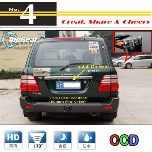 For TOYOTA Land Cruiser LC 100 LC100 1998~2007 Car Camera High Quality Rear View Back Up Camera For PAL / NTSC Tuning/ CCD + RCA