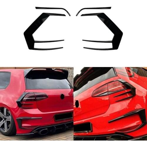 Car Tail Light Covers Trim Rear Lamp Cover Air Knife for Golf 7 2012-2015 R400 Car Styling