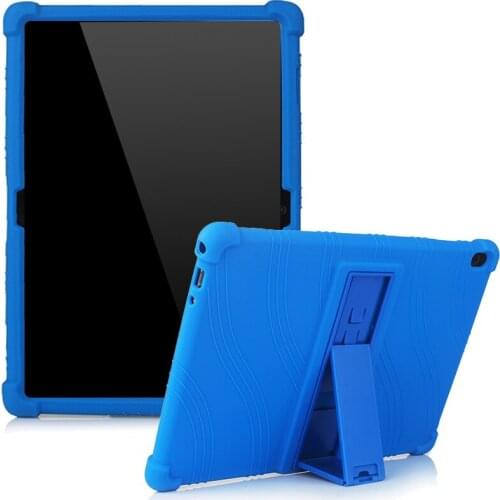 Case for Lenovo Tab M10 Plus FHD 10.3 TB-X606F M10 HD 2nd Gen 10.1 E10 M8 8.0 Soft Silicone Shockproof Kids Cover with Kickstand