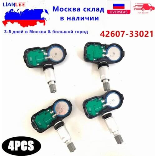4pcs 315mhz Tire Pressure Sensor for Lexus LS460L LS600hL LX570 RX350 RX400h RX450 42607-06011 42607-33011 PMV-107J 42607-33021