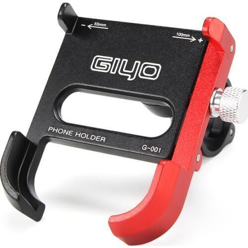 GIYO G-001 Aluminum Mountain Bike Phone Holder Bicycle Adjustable Cellphone Mount Stand Motorcycle Brakcet