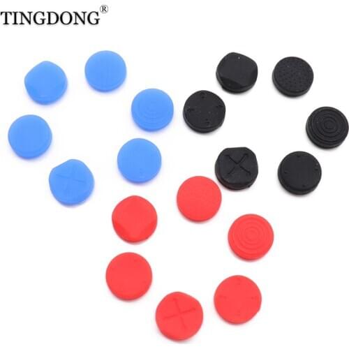 For PSV1000 2000 Silicone Analog Grip thumbstick Cap Cover for PSV 1000 2000 with Cross Function Enhance Button for PS Vita