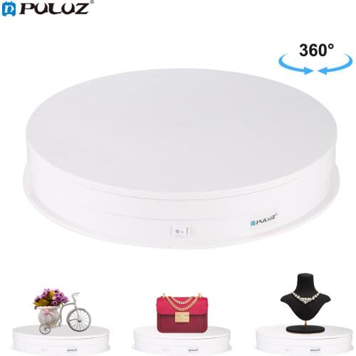 PULUZ USB Electric 360 Degree Rotating Turntable Display Stand For Photography Max Load 10Kg Video Vlog Shooting Props Turntable