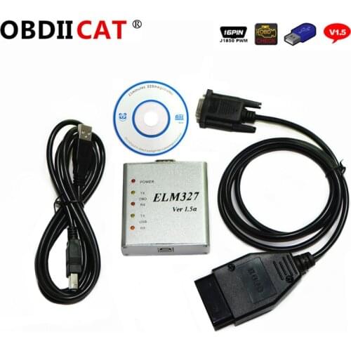 ELM327 USB Metal Aluminum ELM 327 Metal Case Elm 327 USB V1.5/V1.5a Support All OBD2 OBDII Protocols Auto Car Diagnostic Scanner