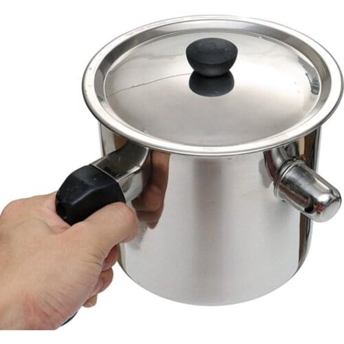 Bee Wax Melting Pot Stainless Steel Beeswax Pouring Pots with Handle Large Capacity Candle Making Melt Tool