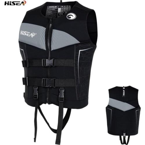 Hisea Universal Outdoor Swimming Boating Vest Life Jacket Polyester Life Jacket Adult Children With Tube 3XS-3XL