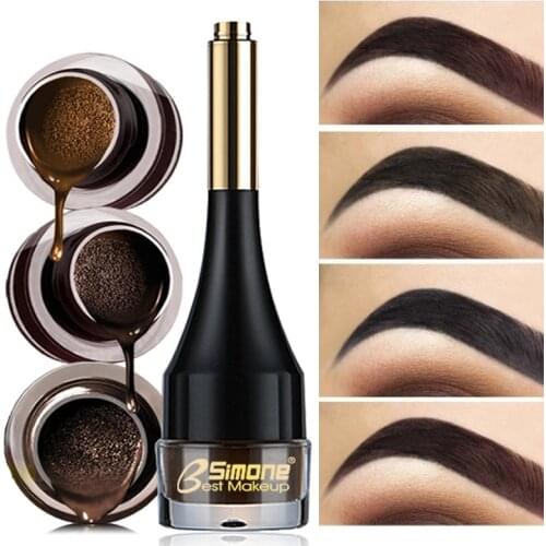 4 Color Eyebrow Cream Enhancers Waterproof Long-lastin Eyebrow Tint Liquid Gel Natural Air Cushion Eyebrows Makeup Cosmetics