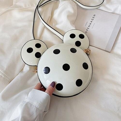 Mickey Handbag Women Shoulder Crossbody Bag Cute Polka Dot Small Purses And Handbags Female Messenger Bag Bolsa Feminina Sac