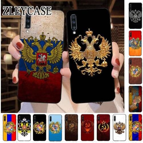 Armenia russia Flag coat of arms Soft Phone Cell Case For Samsung Galaxy A50 A10 A20 A20E A20S A40 A71 A70 A30 A6 A7 A8 Cover