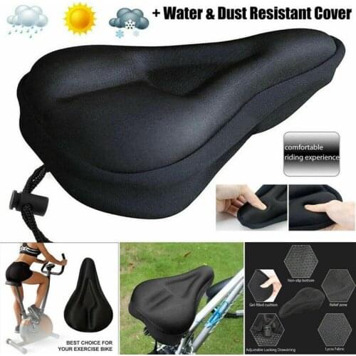 3D Soft Silicone Bike Seat Cover Breathable Bicycle Saddle Thickened MTB Bike Seat Cushion Cycling Saddle Bicycle Accessories