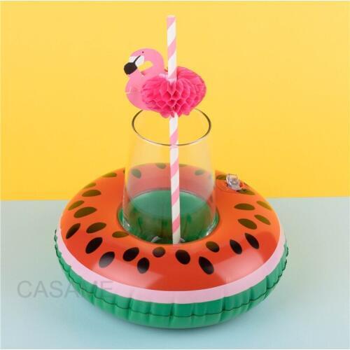 Inflatable Cup Holder Unicorn Flamingo Drink holder Swimming Pool Float Bathing pool Toy Party Decoration Bar Coasters